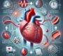 DALL·E 2025 03 27 13.36.28 A medical illustration depicting Coronary Artery Disease CAD its symptoms causes and advanced treatment options. The image should include__ A hu 90x80